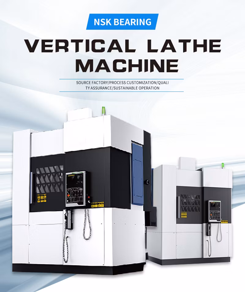 Vtc75 Manual Lathe 8-Station Turret CNC Vertical Lathe Machine Price