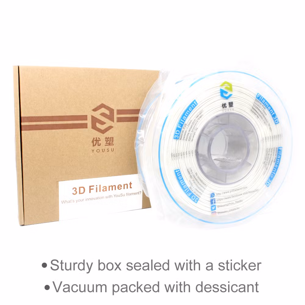 Imported USA Raw Materials Factory Wholesale Alcohol Polishing High Gloss 3D Printing PVB Filament 3D Printers Shiny Finish Materails Transparent PVB Filament