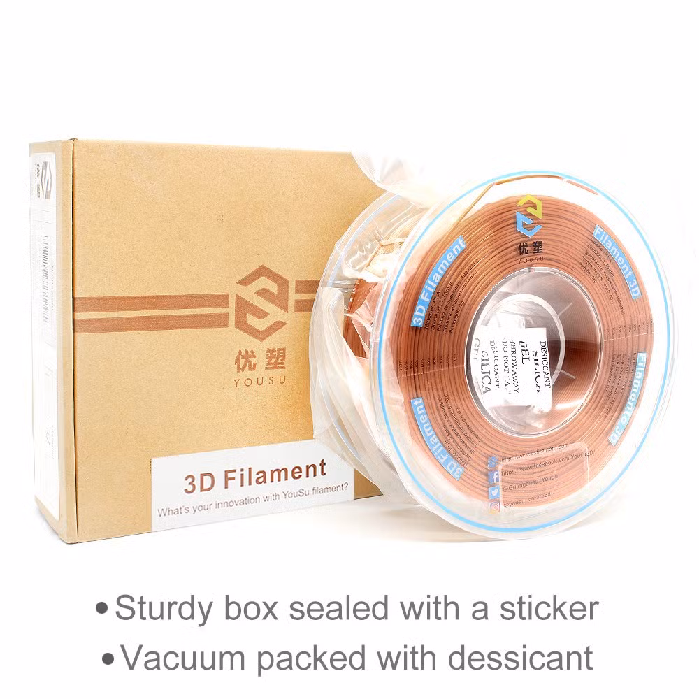 Top Quality 3D Printers Copper Silk PLA Filament 1.75mm 1kg Spool for 3D Idrawing Pen Printing Materials 3D Printing Easy-Use Filament