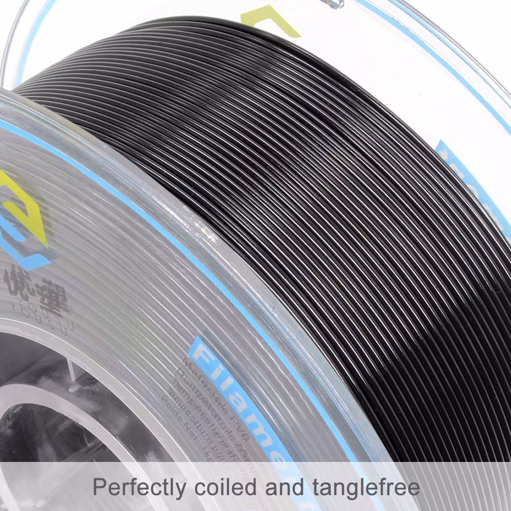 Imported USA Raw Materials Factory Wholesale Alcohol Polishing High Gloss 3D Printing PVB Filament 3D Printers Shiny Finish Materails Transparent PVB Filament