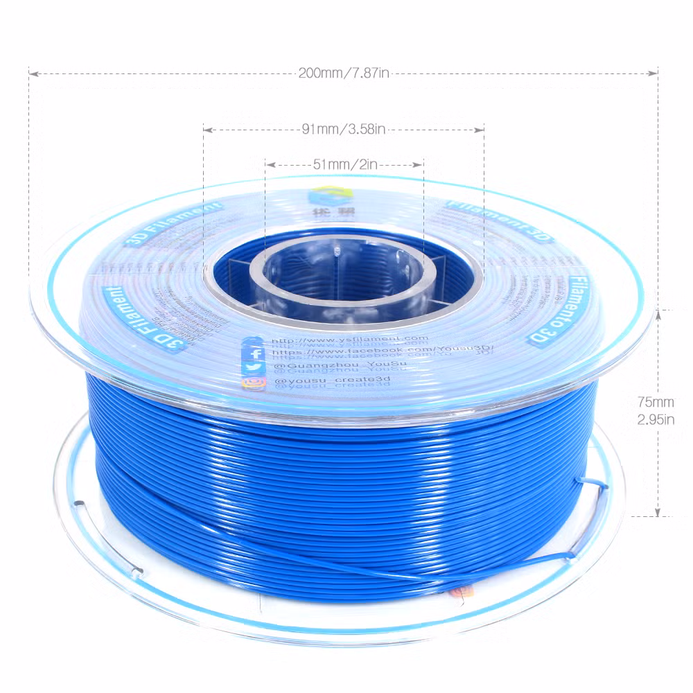 Imported USA Raw Materials Factory Wholesale Alcohol Polishing High Gloss 3D Printing PVB Filament 3D Printers Shiny Finish Materails Transparent PVB Filament