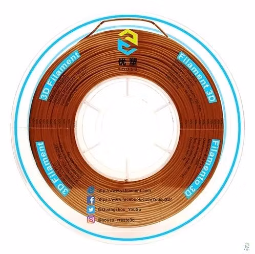 Top Quality 3D Printers Copper Silk PLA Filament 1.75mm 1kg Spool for 3D Idrawing Pen Printing Materials 3D Printing Easy-Use Filament