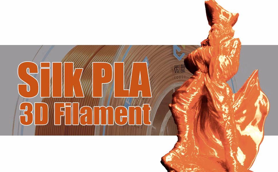 Top Quality 3D Printers Copper Silk PLA Filament 1.75mm 1kg Spool for 3D Idrawing Pen Printing Materials 3D Printing Easy-Use Filament