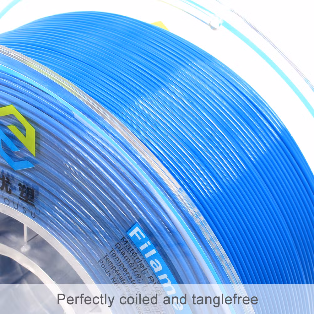 Imported USA Raw Materials Factory Wholesale Alcohol Polishing High Gloss 3D Printing PVB Filament 3D Printers Shiny Finish Materails Transparent PVB Filament
