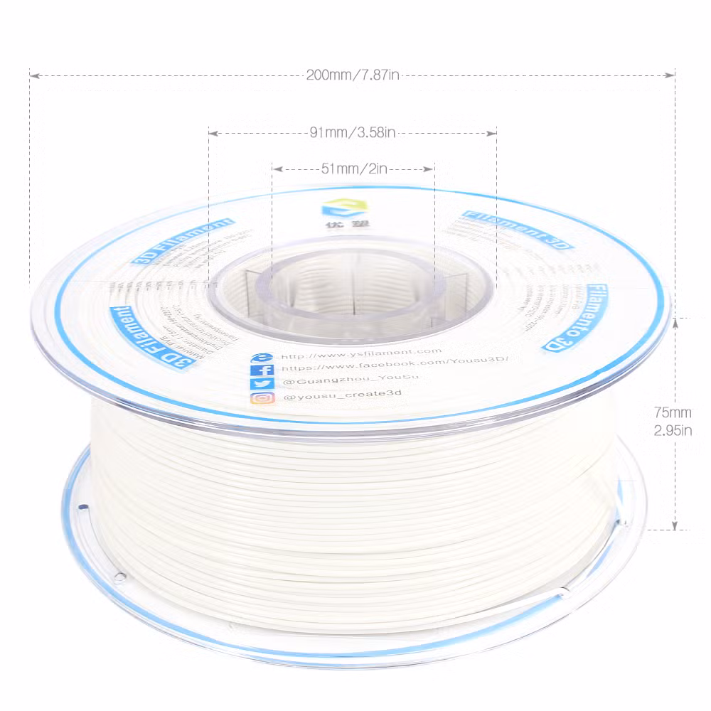 Imported USA Raw Materials Factory Wholesale Alcohol Polishing High Gloss 3D Printing PVB Filament 3D Printers Shiny Finish Materails Transparent PVB Filament