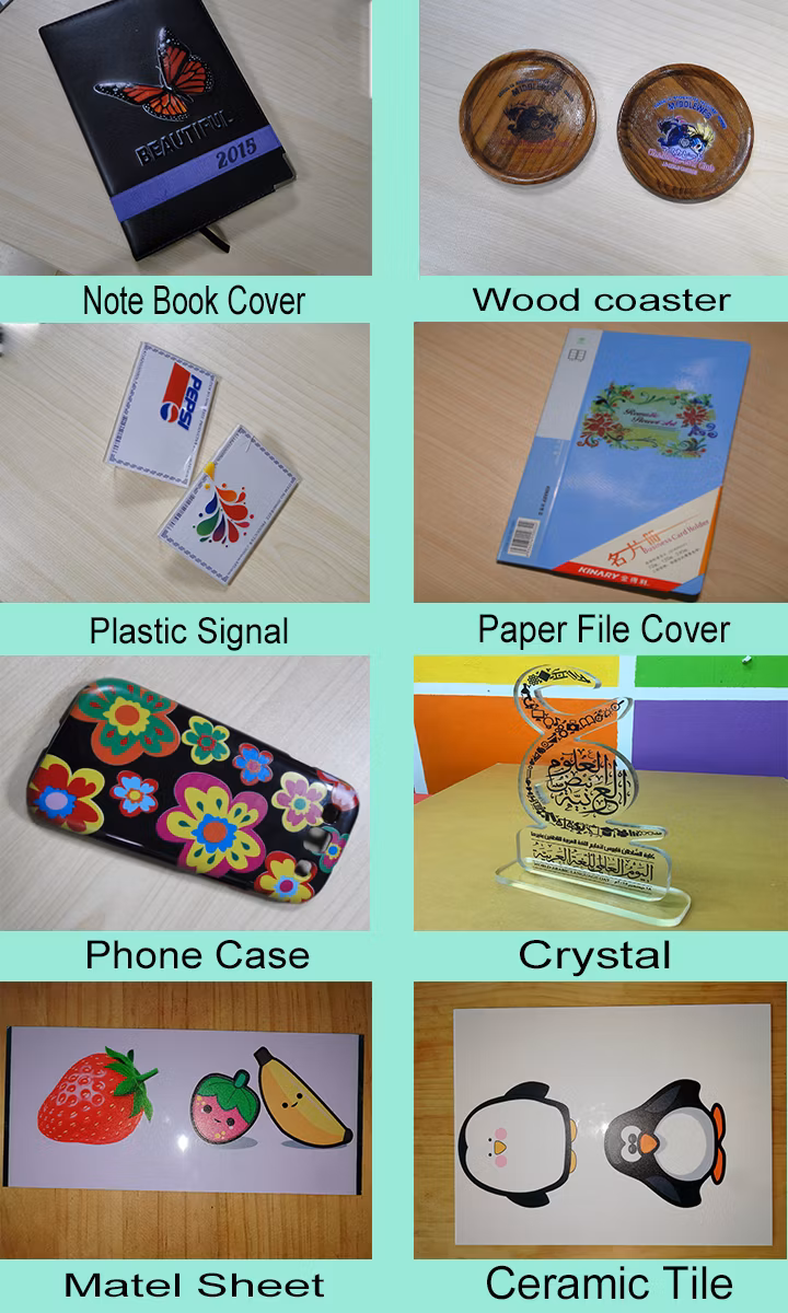 Hot Sale Cmyklclm+White 7 Colors Large Format 3D LED UV Flatbed Wood Printer