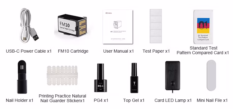 2022 Best Selling Portable Nail Printer M1 Digital Nail Art Printer Machine Print Images on Finger Nails