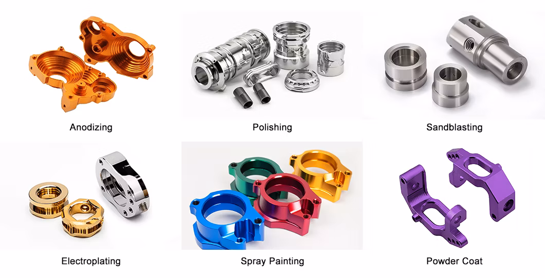 Factory Price Customized Rapid Prototype Metal Fabrication CNC Machining Machinery Parts of Anodized Aluminium