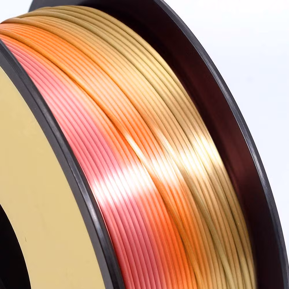 Rainbow Silk PLA Filament 3D Printers Multi-Color Silk Filament 3D Printing Plastic Material for Most Fdm Printers 1000g