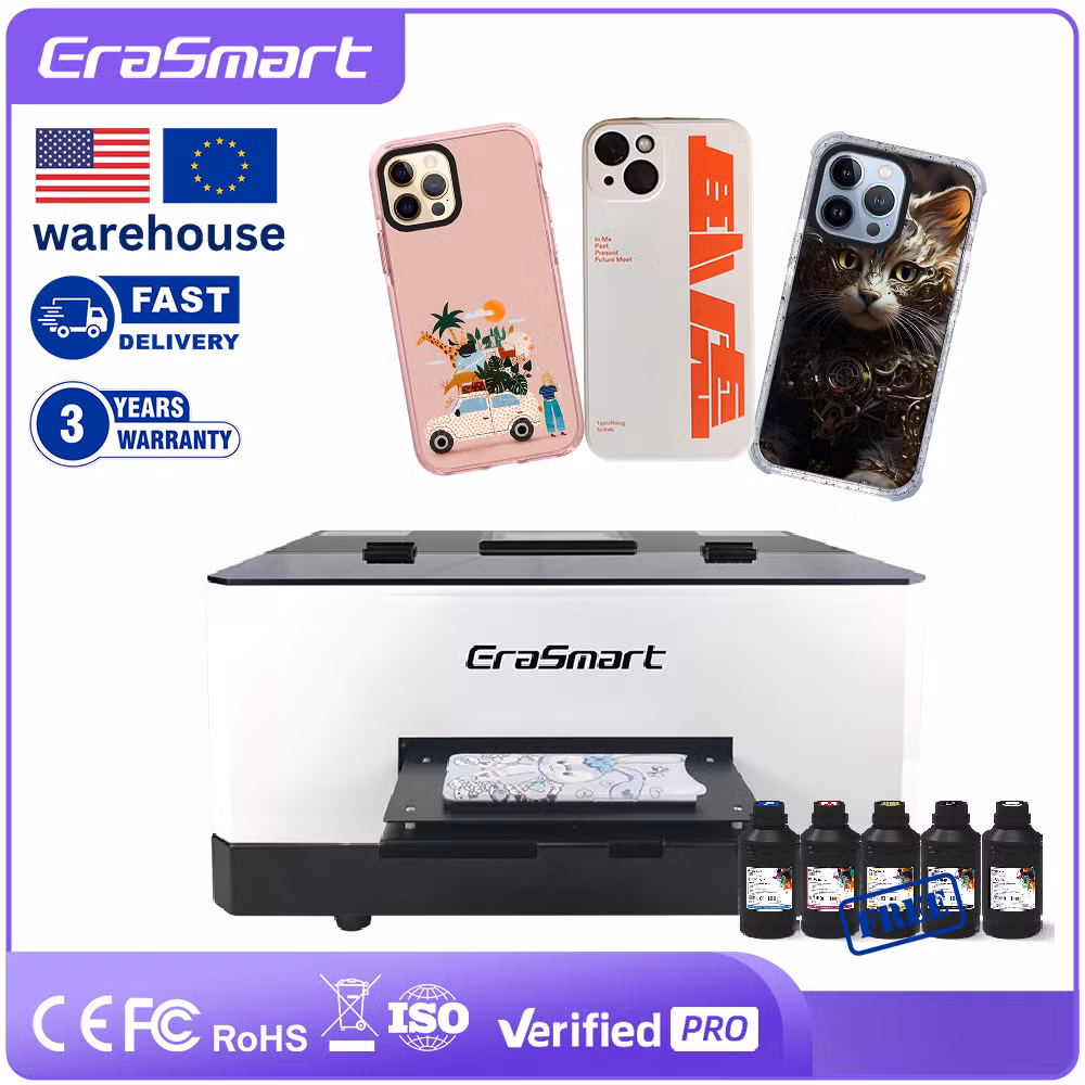 Hot Sale A4 6-Color Multifunctional UV Printer with L800 L805 Heads for Phone Case ID Card 3D Printer