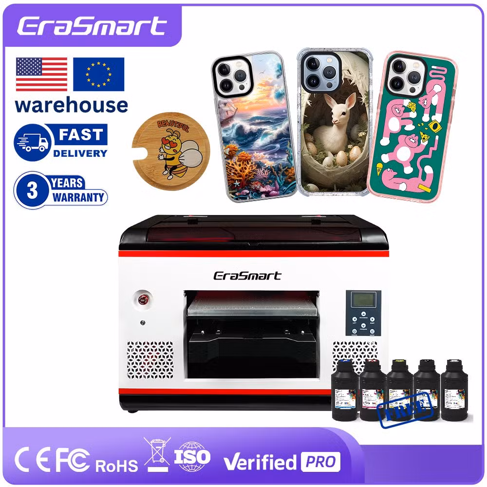 Hot Sale A4 6-Color Multifunctional UV Printer with L800 L805 Heads for Phone Case ID Card 3D Printer