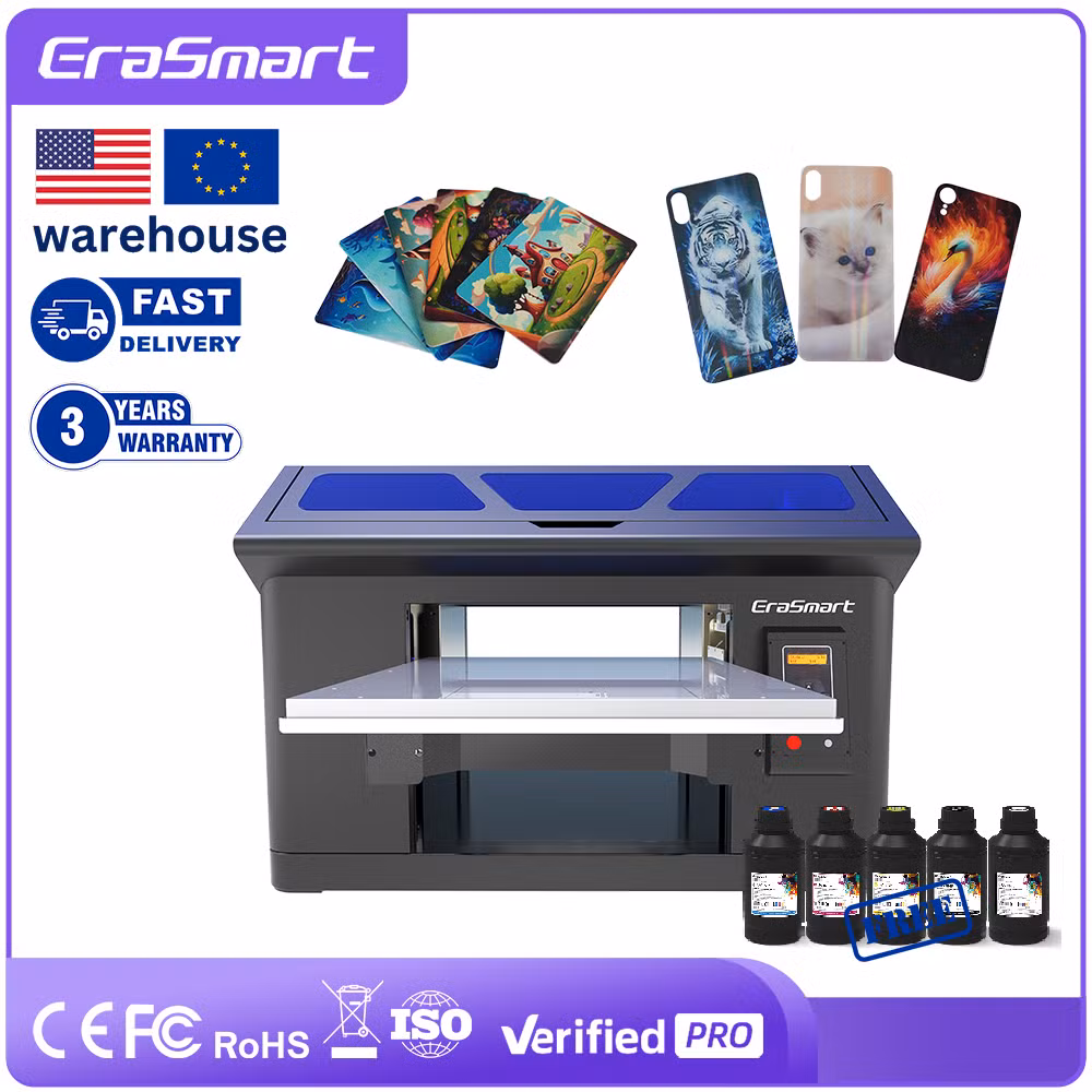 Hot Sale A4 6-Color Multifunctional UV Printer with L800 L805 Heads for Phone Case ID Card 3D Printer