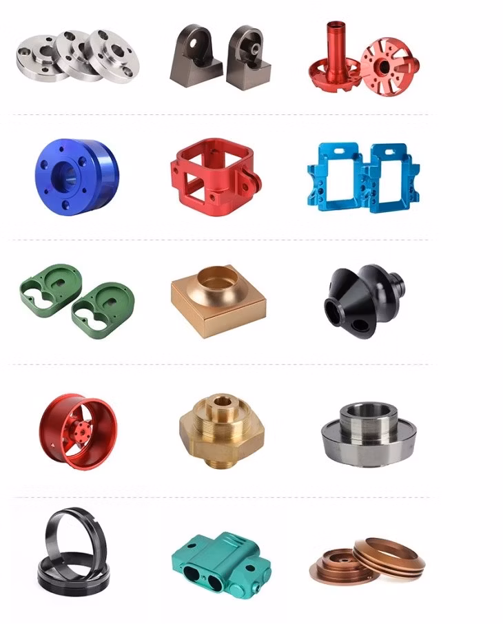 Custom Made Metal Anodized CNC Machining Turning Gear Flange Solvent Trap Kit