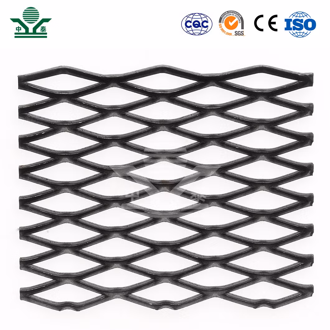 Zhongtai ASTM A240 Type 304 Stainless Steel Plate Material 9 Gauge Expanded Metal Mesh China Manufacturing 25mm 30mm 50mm Aperture 24 X 48 Expanded Metal
