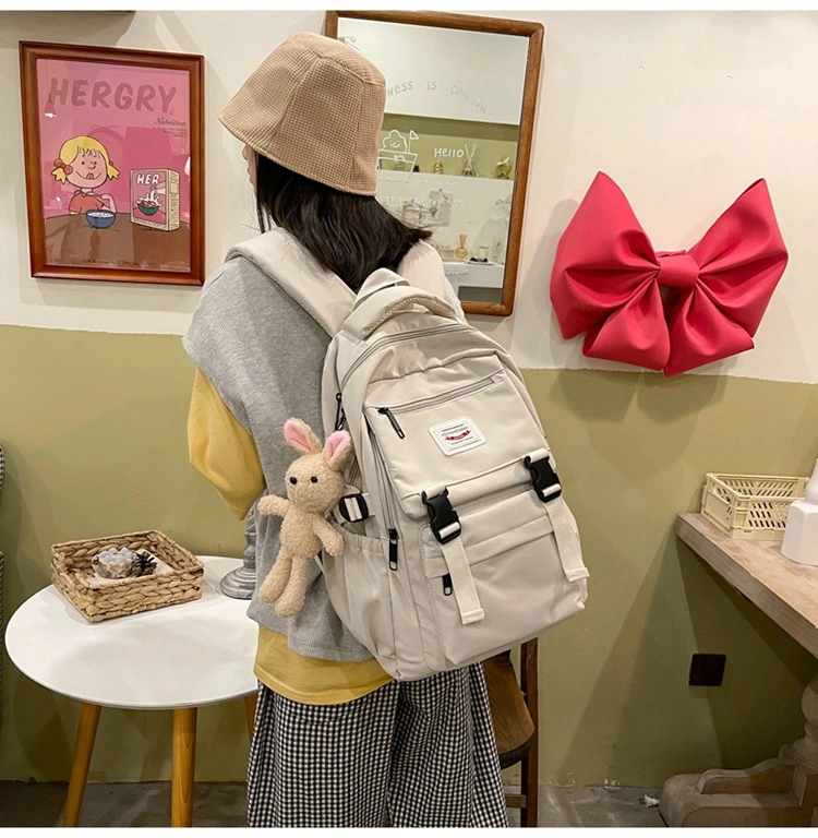 Japanese Minimalist Instagram Backpack for Women with Large Capacity, High School Student Backpack, Computer Backpack