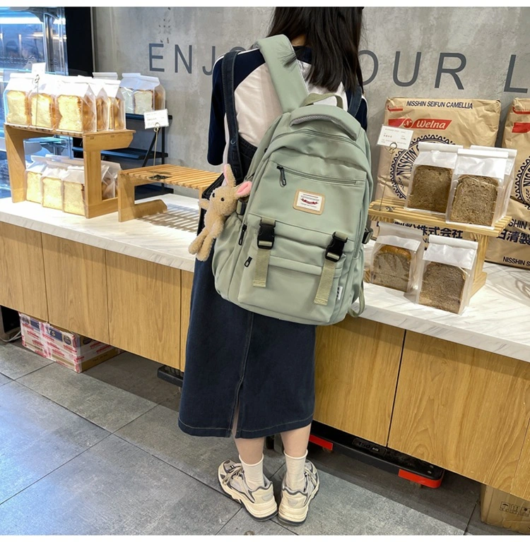 Japanese Minimalist Instagram Backpack for Women with Large Capacity, High School Student Backpack, Computer Backpack
