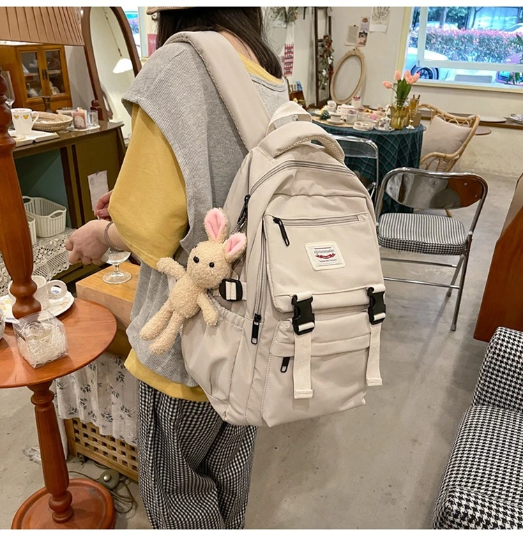 Japanese Minimalist Instagram Backpack for Women with Large Capacity, High School Student Backpack, Computer Backpack