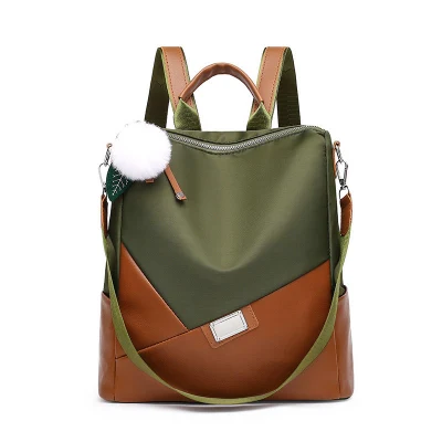 RU Daily laptop cute Design pelle Soft Stripe Contrast Triple <a href='/zaino/'>Zaino</a> Colors School Bag for Girl 2023 Primavera