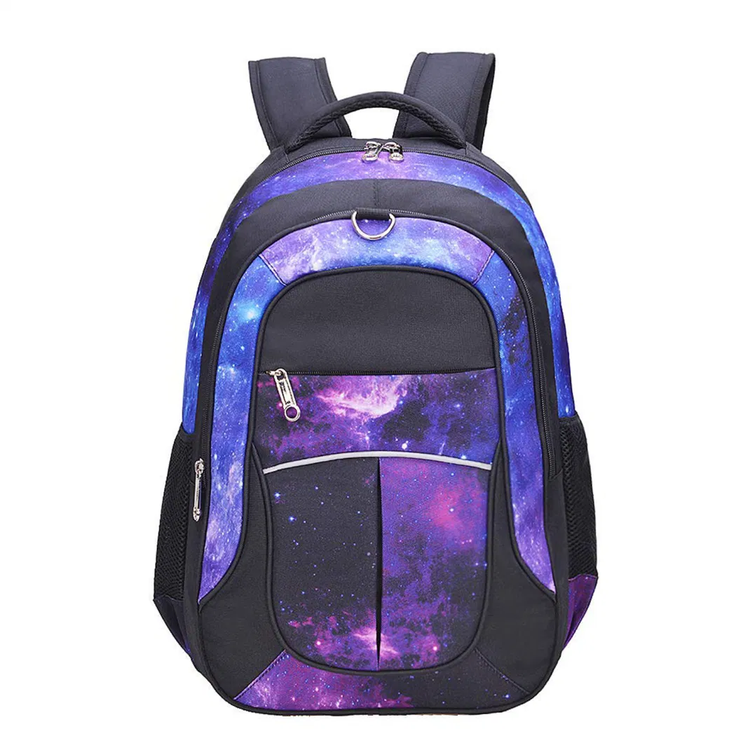 Custom Logo Fashion Galaxy Printed School Backpack Cute Student Bag for Girl Boy OEM ODM Factory