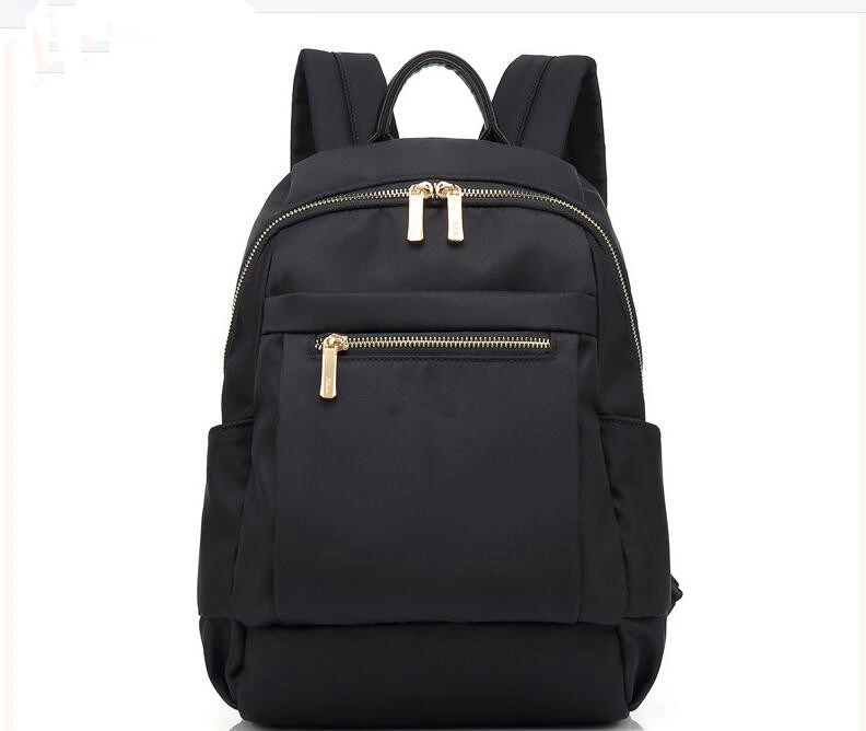 Fashion Casual Black Teenage Bags PU School Minimalist Style Student Backpack