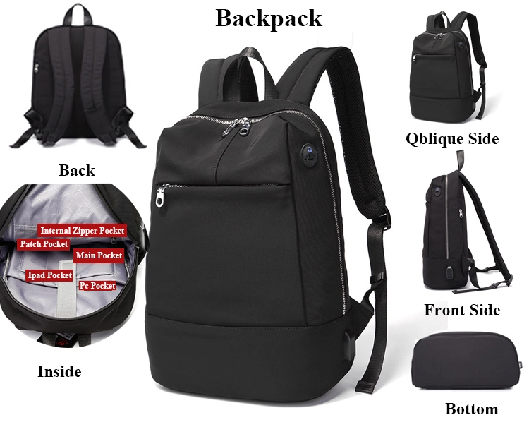 Fashion Waterproof Nylon Backpack Travel Work Daypack Sports Children Backpack School Bags