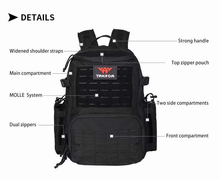 Yakeda Molle Camouflage Waterproof Mochila Tactico Tactical Backpack