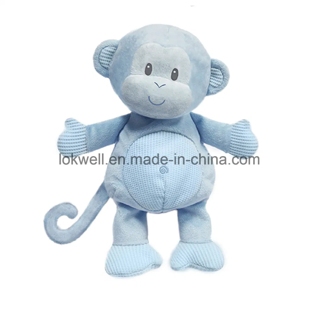 Lovely Stuffed Blue Animal Monkey Toys for Baby