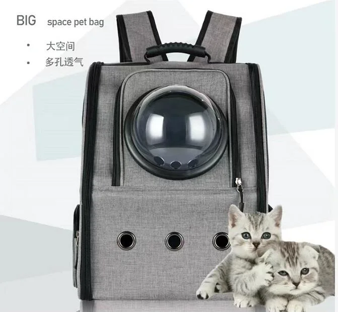 Pet Carrier Backpack for Large Cat and Small Puppy Space Capsule Bubble Cat Carrier