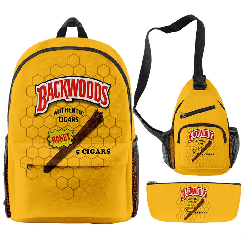 Factory Price Top Quality Backwoods Cigar Backpack Shoulder School Laptop Backpack Messenger Bag for Boys and Girls