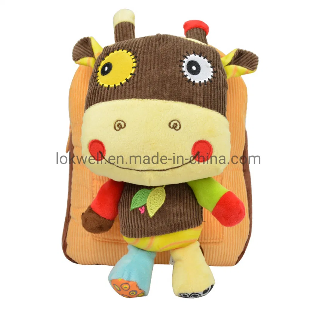 3D Cartoon Dinosaur Plush Children Backpack Schoolbag Toys