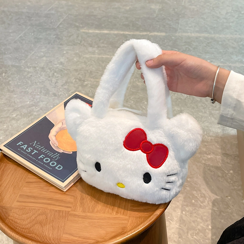 2023 New Hello Kitty Cute Doll Crossbody Bag Plush Bag Promotional Gift