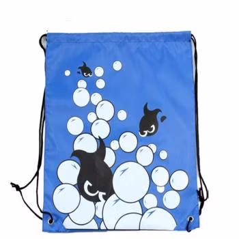 Drawstrings Bag with Zipper, Polyester Drawstrings Bag, Promotional Bag