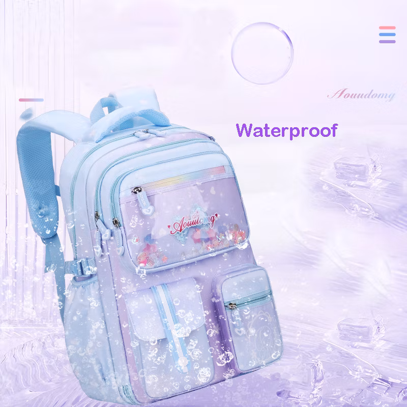 New Fashion Kids Backpack Shiny Children Cute School Bag for Girl