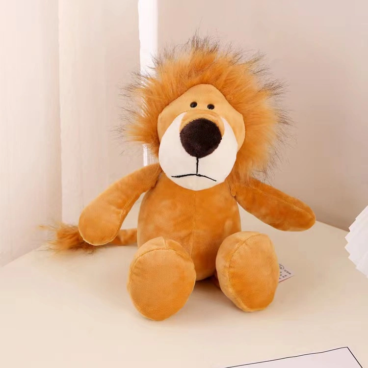 Wholesale Cuddly Forest Animal Plush Toys Stuffed Lion Elephant Giraffe Monkey Tiger Forest Plush Toy a Plush Toy