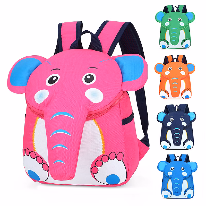 New Cartoon Elephant Children′s School Bag