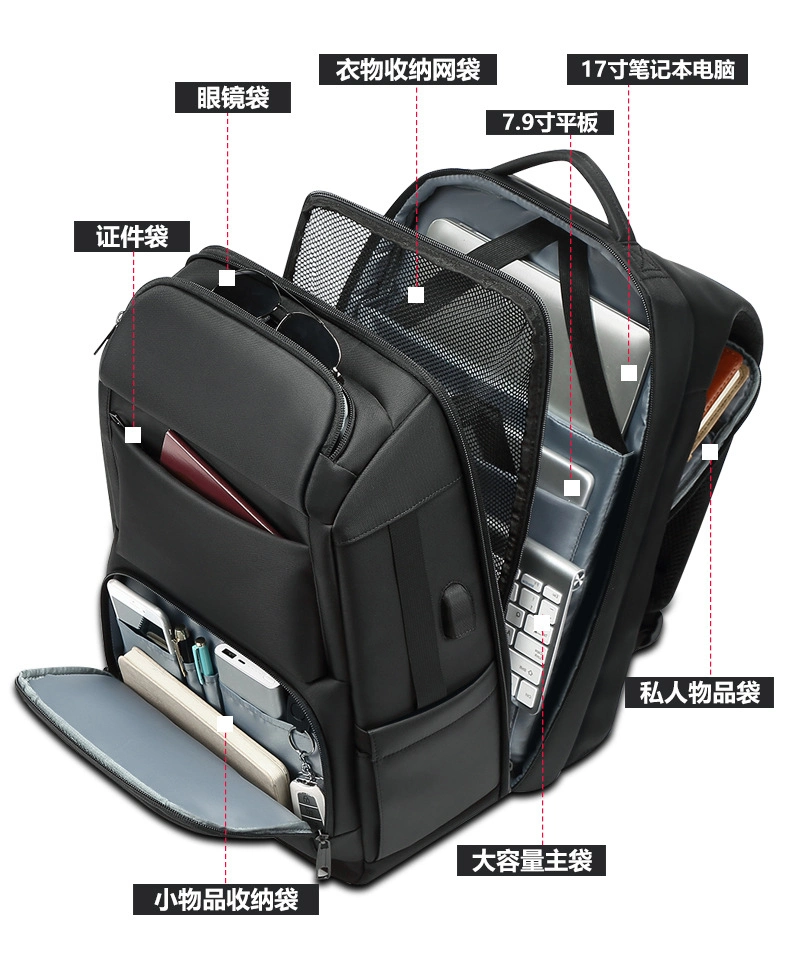 15.6inch Men Water Resistent Travel Computer Laptop Backpack