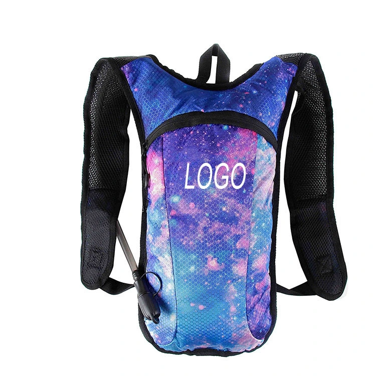 Wholesale Galaxy Style Fashionable Climbing Hydration Backpack with 2L Water Bladder