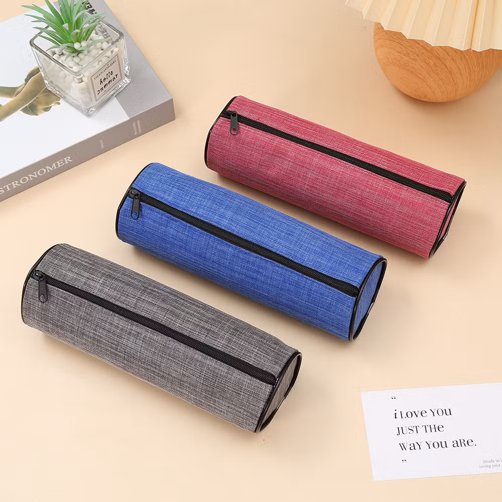 Oxford Fabric Pencil Case Simple Stylish Multifunctional Stationery Bag for Student and Office for Gift Wholesale