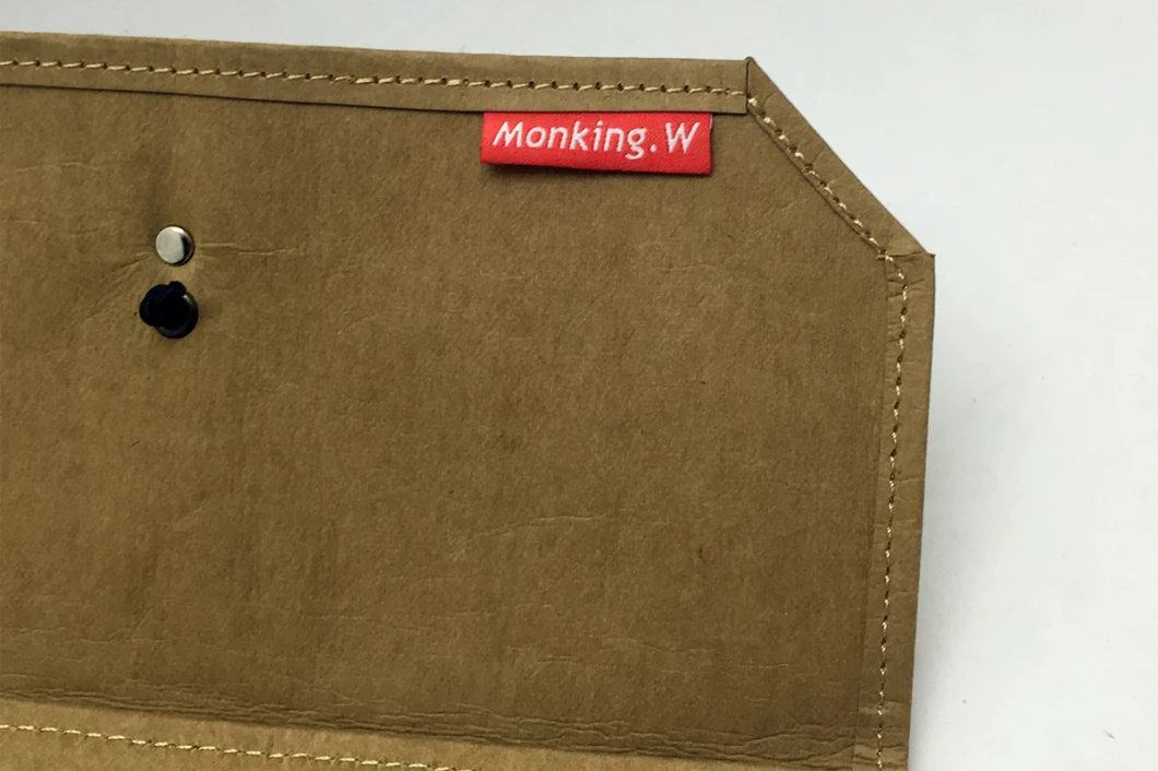 Environment-Friendly Prewashed Washable Kraft Paper Laptop Sleeve Bags Custom Logo and Size High Quality