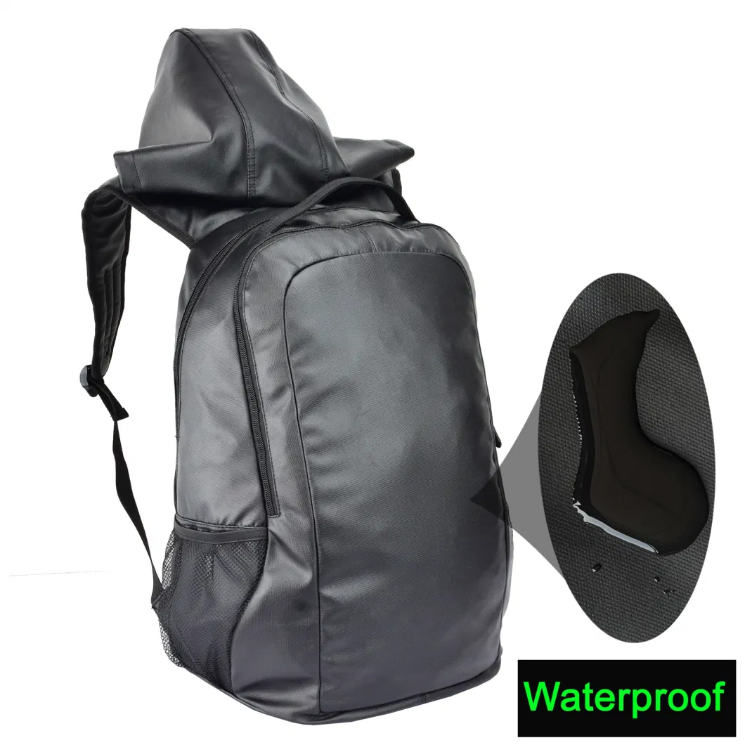 Cap Hoody Hoodie Backpack Bag Back Pack with Hat