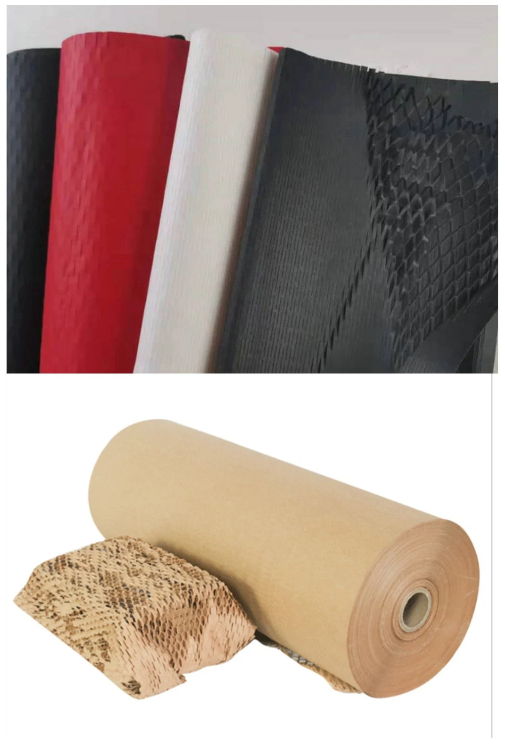 Recycled Red Kraft Paper Honeycomb Padding Express Packaging Envelopes