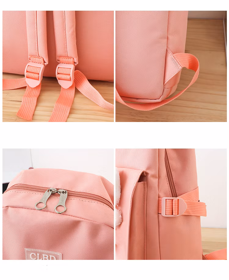 New Design Custom 5 PCS Set Student Tote Kids Backpack School Bag