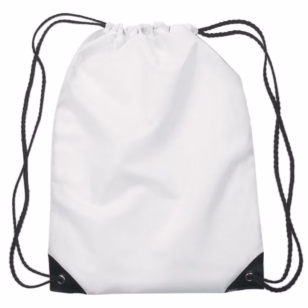 Drawstrings Bag with Zipper, Polyester Drawstrings Bag, Promotional Bag