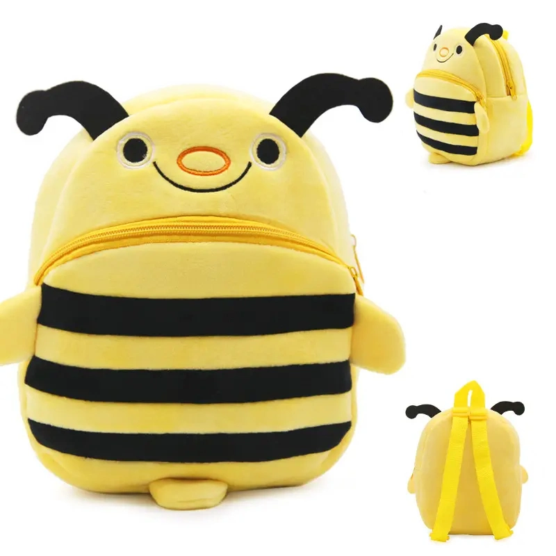 2024 Kindergarten Animal Lady Bird Monkey Bee Duck Kids Backpacks Wholesale Children Strawberry Kids School Bags