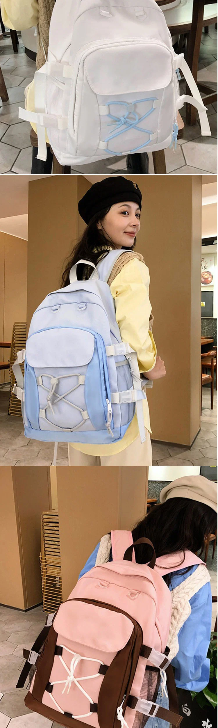 Wholesale Fashion Backpack High School Student Backpack for Boys and Girls College Backpack Teenage Bag Laptop Bag