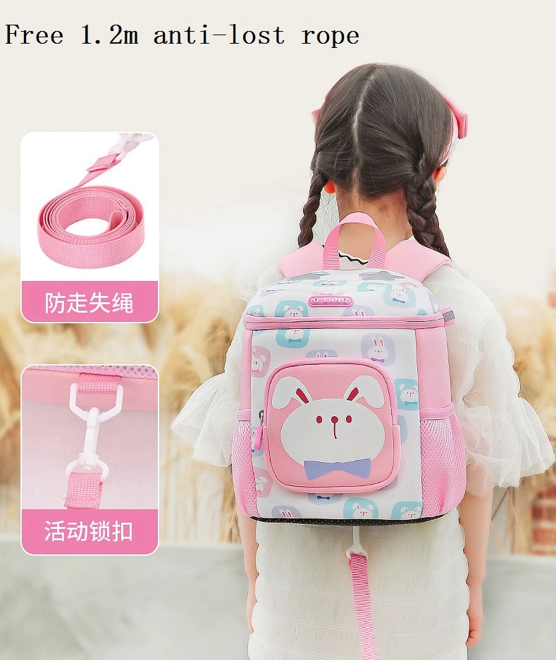 Mochilas Cute Rabbit Pattern Outdoor Play Preschool Nursery Bag Eco-Friendly Safe Material Children Backpack