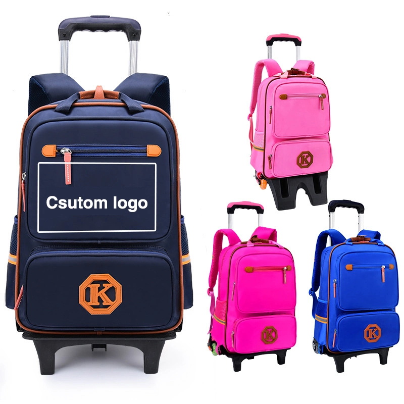 Children School Bags Kids Travel Rolling Luggage Bag Trolley School Backpack Girls Backpack 6 Wheels Child Book Bag