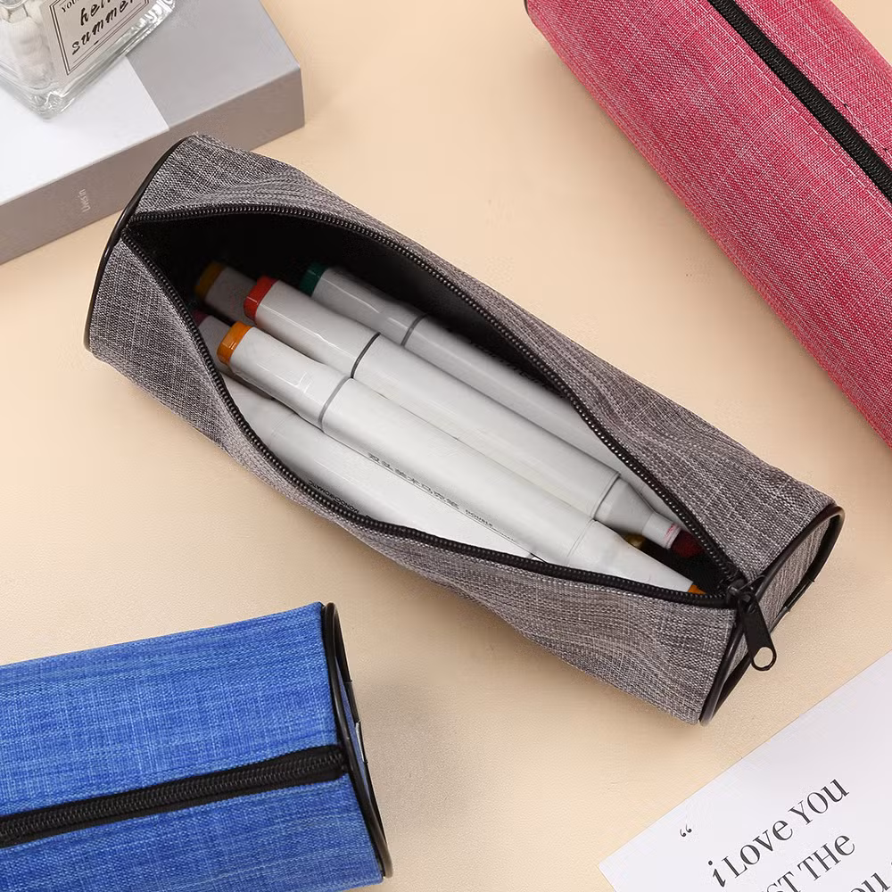 Oxford Fabric Pencil Case Simple Stylish Multifunctional Stationery Bag for Student and Office for Gift Wholesale