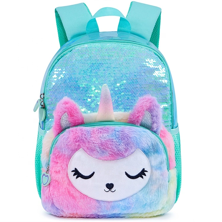 School Children Backpack for Girls Sequins Shinny Kids School Bag