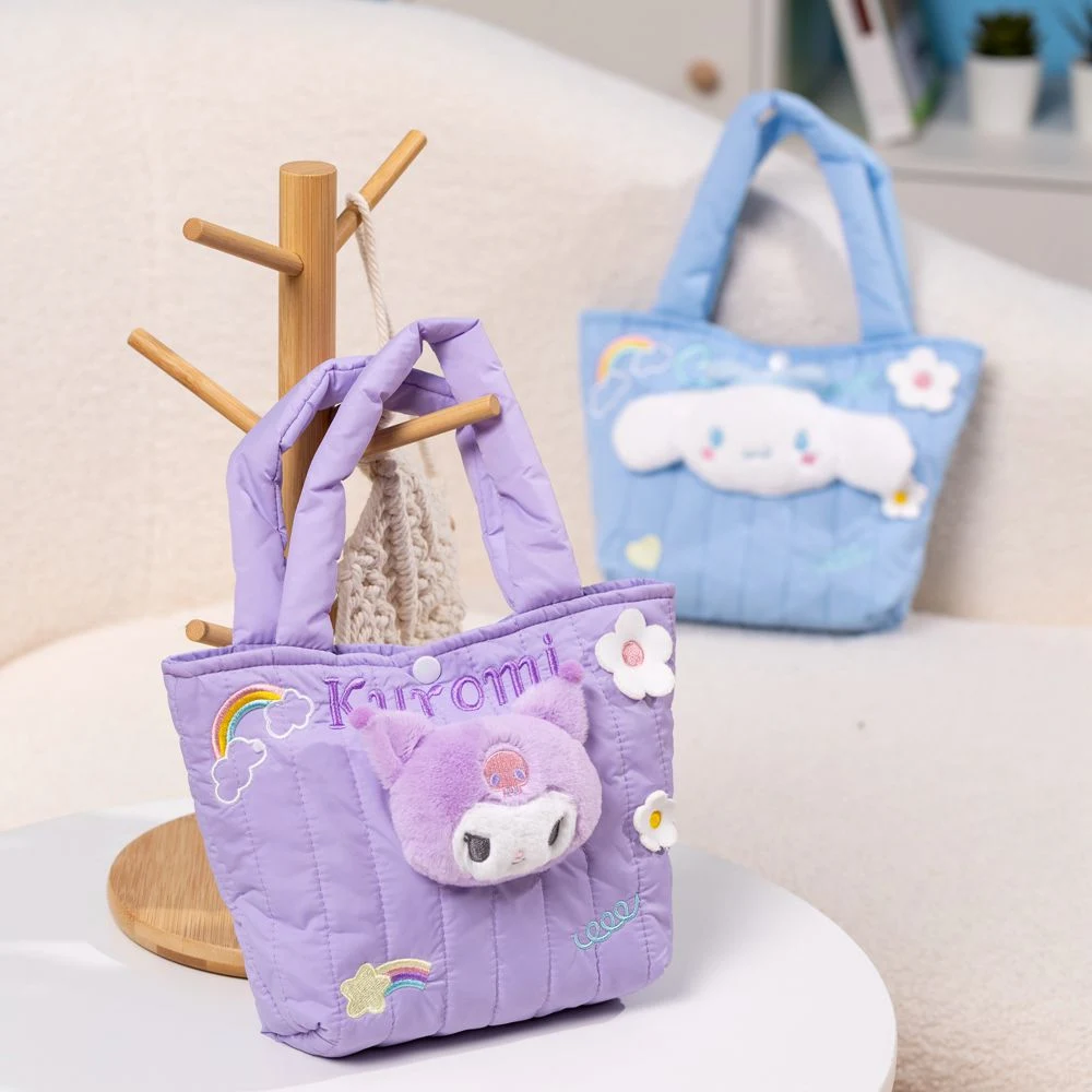 Wholesale Plush Anime Handbag Doll Cosplay Bag Sanrio Kawaii Mini Backpack Cute Kuromi Cinnamoroll My Melody Shoulder Bag Girl Doll Handbag Stuffed Toy